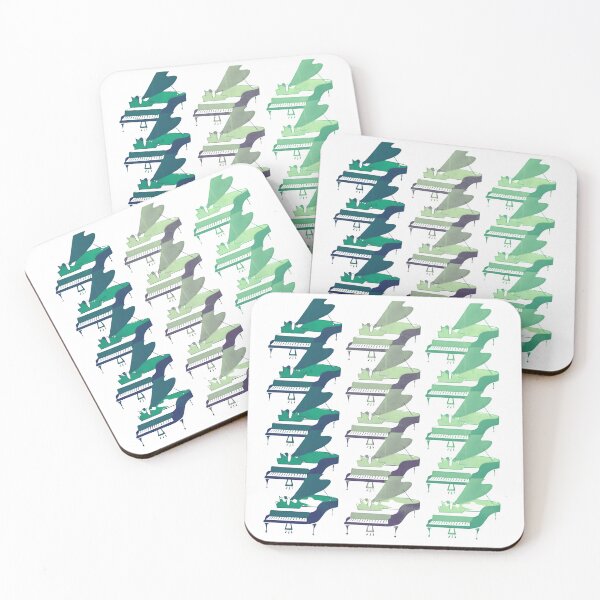 Item preview, Grand Piano Grid (Teal) designed and sold by TheGreatGildy.
