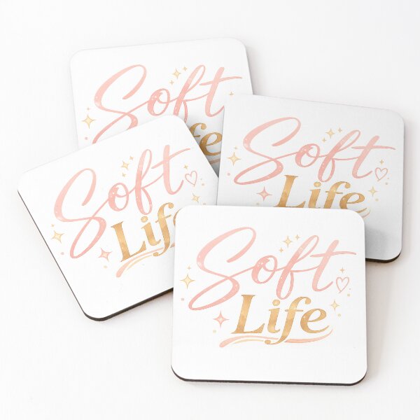 Item preview, Soft Life – Feminine Aesthetic Typography Trend Design designed and sold by DreamelleStudio.