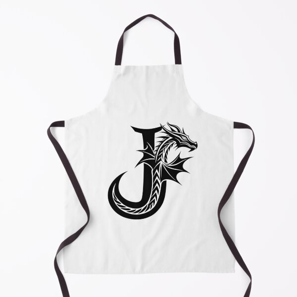 Item preview, Letter J Dragon Initial Tattoo Style Minimalist Art designed and sold by UnrealShopKelko.