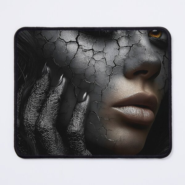 Item preview, Mysterious Face with Cracked Texture and Dark Vibes designed and sold by Artessie.