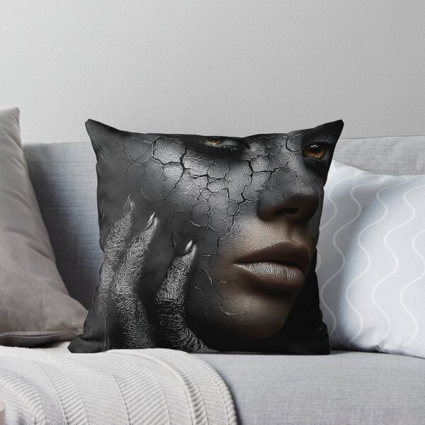 Item preview, Mysterious Face with Cracked Texture and Dark Vibes designed and sold by Artessie.