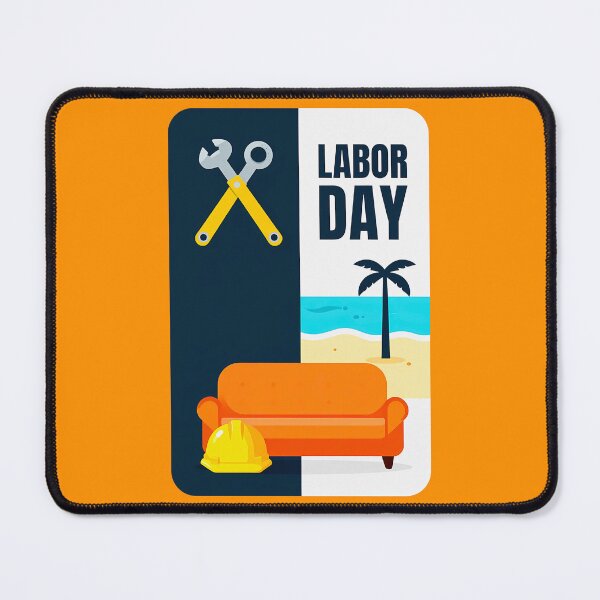 Artikelvorschau, Labor Day Work and Relax Illustration Shirt entworfen und verkauft von Topoartispp.