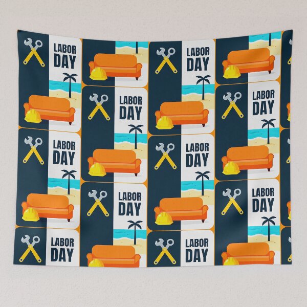 Item preview, Labor Day Work and Relax Illustration Shirt designed and sold by Topoartispp.