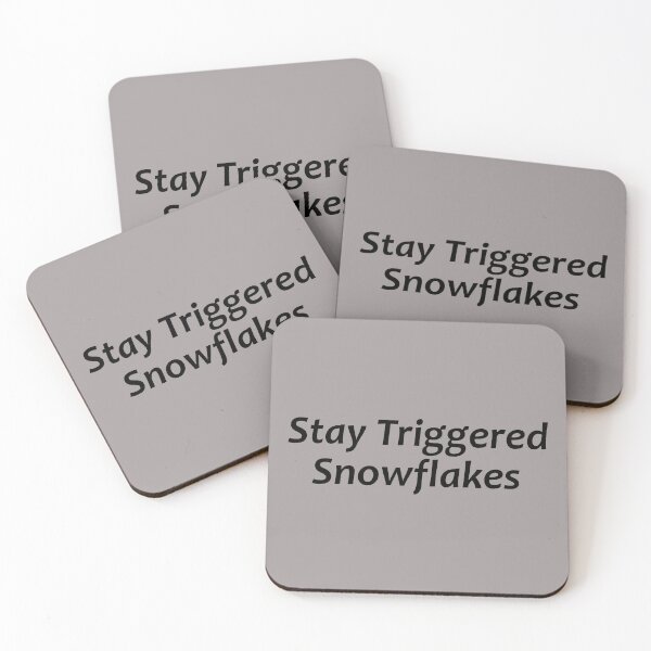 Item preview, Stay Triggered Snowflakes - Funny Liberal Gifts for 2nd Amendment Rights Lovers and Conservative Republicans designed and sold by merkraht.
