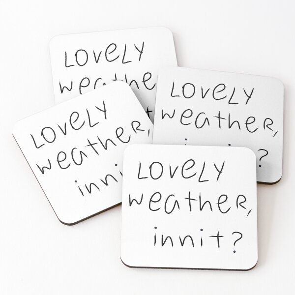 Item preview, Lovely Weather Innit - Sarcastic British Quote Hand-Lettered designed and sold by PureHandletter.