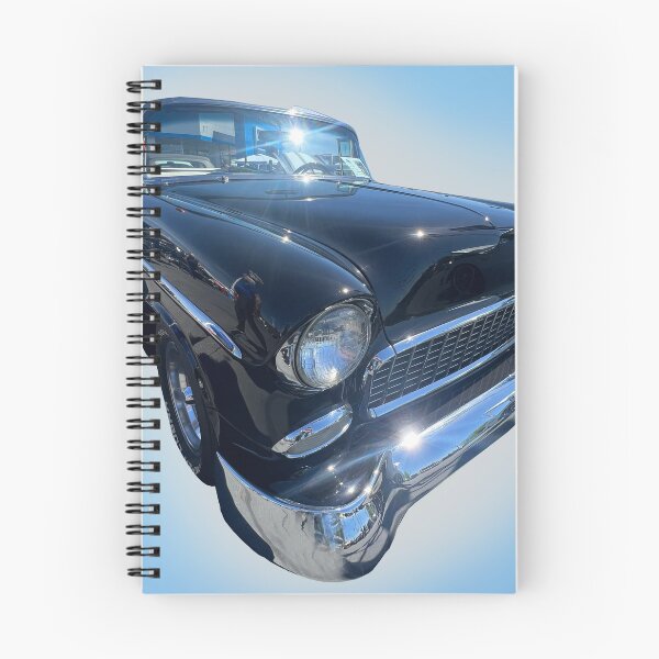 Item preview, 1955 Classic Chevy Bel Air – Vintage Black Chrome Dream Car | Retro Americana Nostalgia designed and sold by Claires-Cuties.