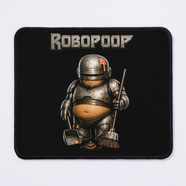 Item preview, Robopoop – Chimou - Rusty Robo Cleaner Picking Up Dog Mess (Funny Sci-Fi Parody) designed and sold by WotanArt.