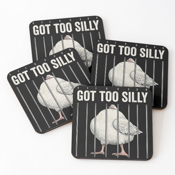 Item preview, Got Too Silly Goose Meme Funny Goose Jailbird Prison  designed and sold by gear-posters.