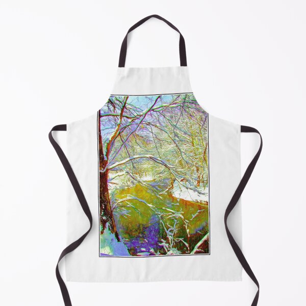 Item preview, Woodland Stream on a Bright, Winter Afternoon, Digital Illustration designed and sold by AMacGPhilly.