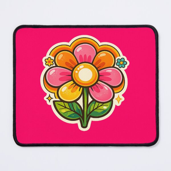 Item preview, Retro Psychedelic Flower - 70s and Pop Art Style designed and sold by Euphoric Girls Store.