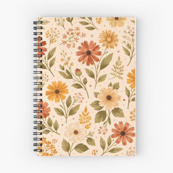 Item preview, Autumn Floral Pattern Warm Botanical Fall Aesthetic designed and sold by PunchDrop.