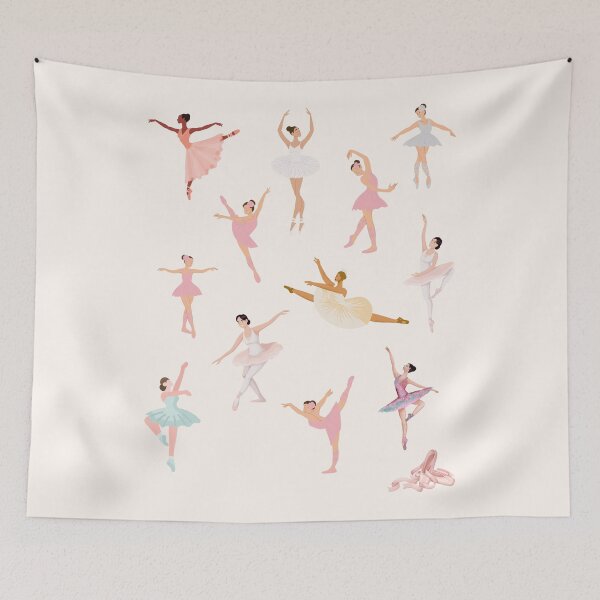 Item preview, ​Elegant Ballerina Pattern Illustration  designed and sold by HBBS DESIGNS.