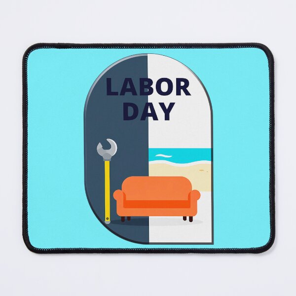 Item preview, Labor Day Minimal Worker Relax Design designed and sold by Topoartispp.