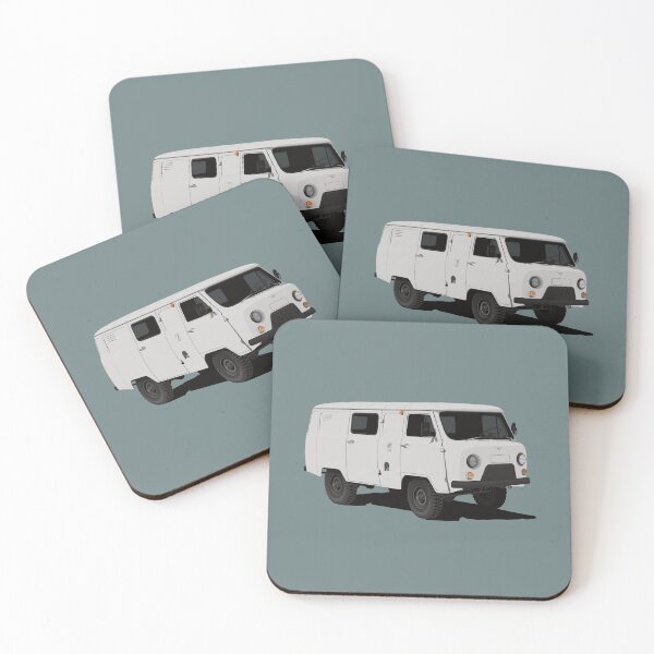 Item preview, UAZ-452 - УАЗ-452 -UAZ Bukhanka in white designed and sold by knappidesign.