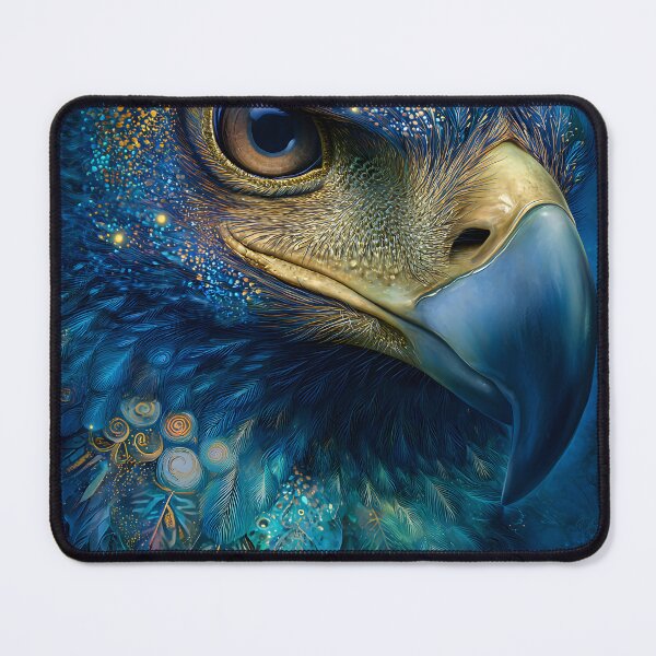 Item preview, Majestic Blue Eagle with Cosmic Patterns and Colors designed and sold by Artessie.