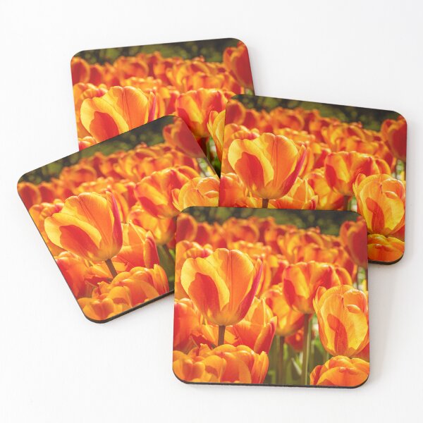 Item preview, Fire in the Garden — Orange Tulips in Spring Light designed and sold by Rabee Khalil Photography.