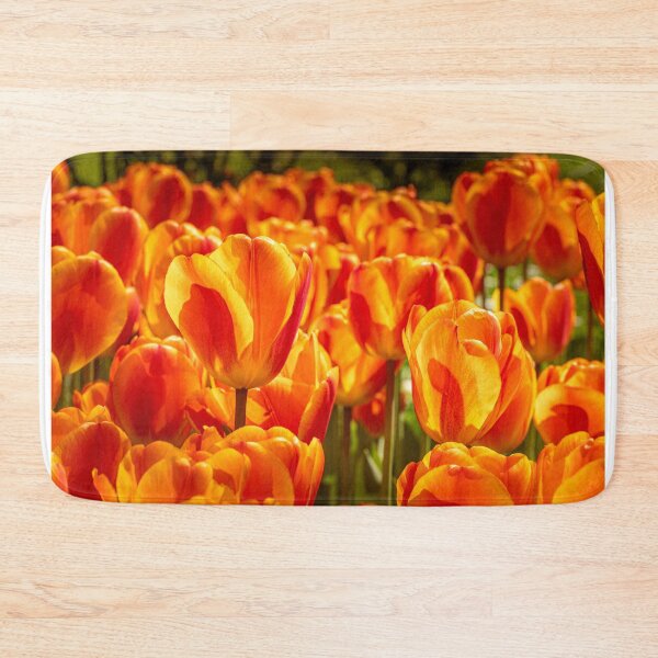 Item preview, Fire in the Garden — Orange Tulips in Spring Light designed and sold by Rabee Khalil Photography.