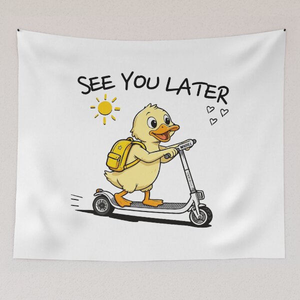 Item preview, Last Day of School  Duck “See You Later” Funny Kids Cartoon Design designed and sold by ArtByKatti.
