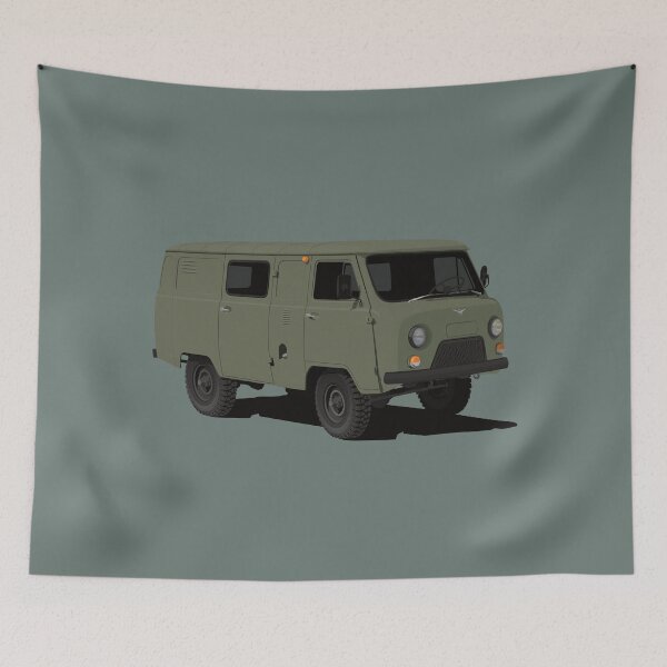 Item preview, UAZ-452 - УАЗ-452 - army green designed and sold by knappidesign.