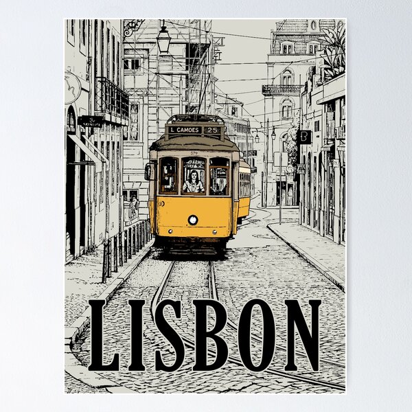 Item preview, Lisbon Tram designed and sold by travelwitheric.