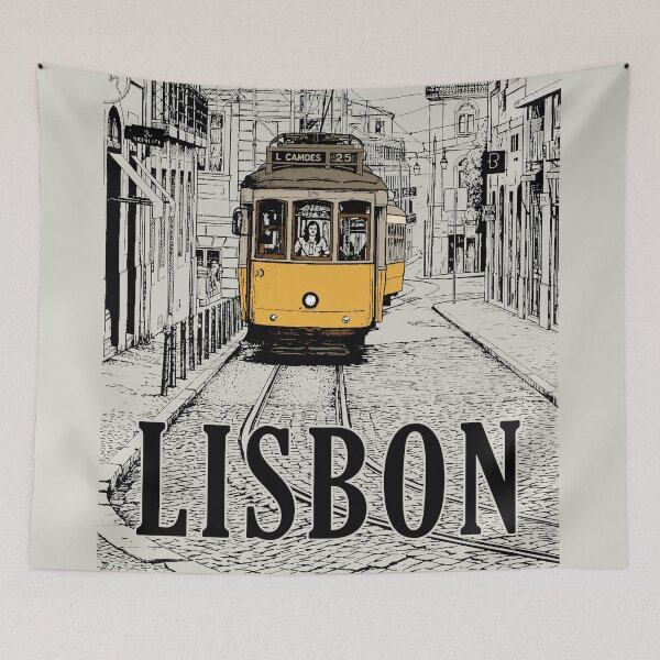 Item preview, Lisbon Tram designed and sold by travelwitheric.