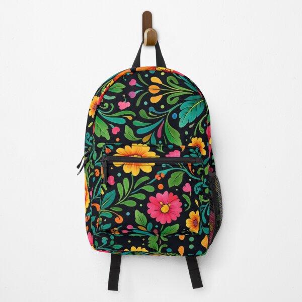 Item preview, Folk Floral Pattern Colorful Scandinavian Style Botanical Design designed and sold by PunchDrop.