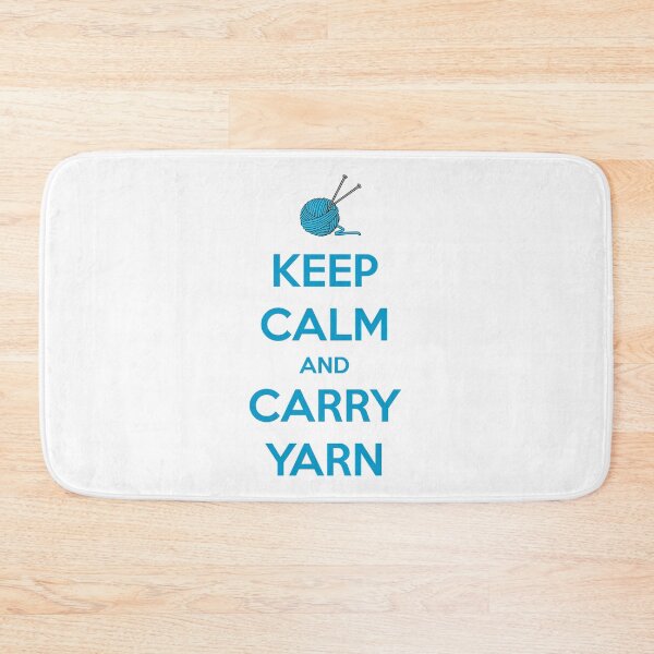 Item preview, Knitting Gifts for Knitters - Keep Calm and Carry Yarn - Funny Gift Ideas for Knitters & Crochet Lovers designed and sold by merkraht.