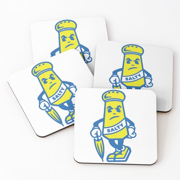 Item preview, Salty Cartoon Salt Shaker Character Illustration designed and sold by PIXEL POP DESIGNS - Beyond the Norm!.