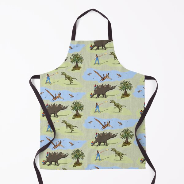 Item preview, dinosaur nannies on playground in green and blue designed and sold by LisetteBaron.