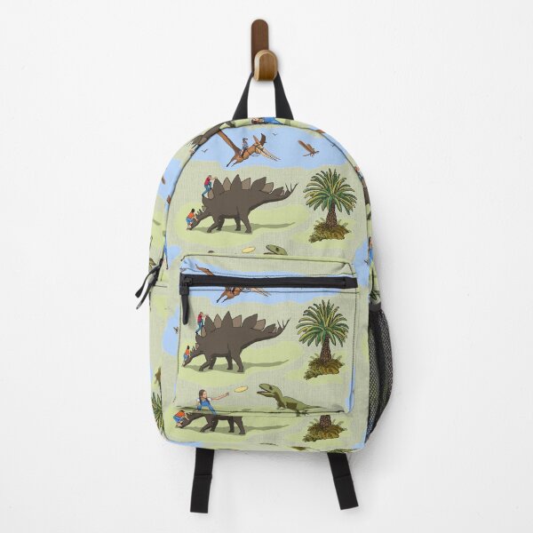 Item preview, dinosaur nannies on playground in green and blue designed and sold by LisetteBaron.