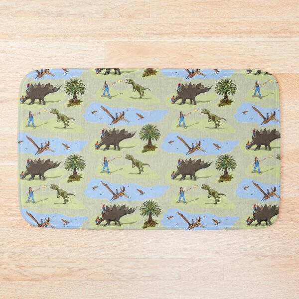 Item preview, dinosaur nannies on playground in green and blue designed and sold by LisetteBaron.