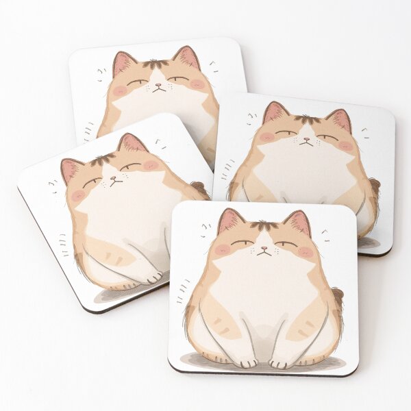 Item preview, Mentally Offline Cat – Cute Chubby Lazy Kawaii Kitty designed and sold by MarekoraStudio.
