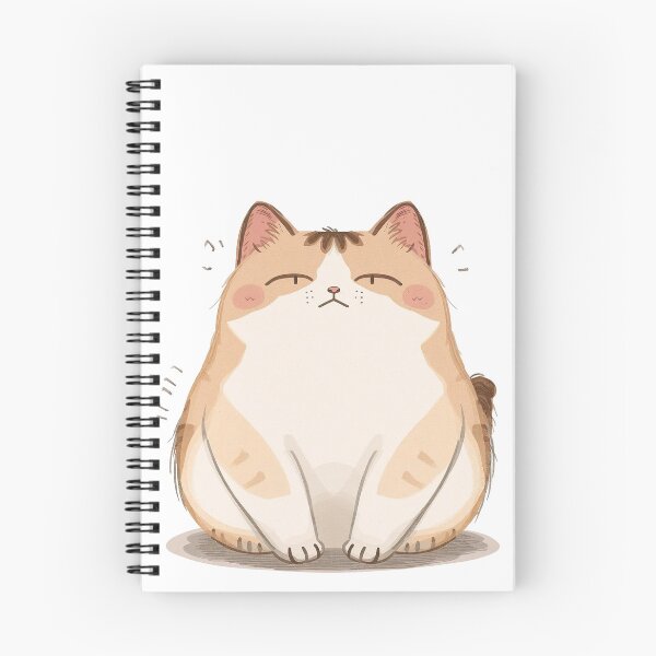 Item preview, Mentally Offline Cat – Cute Chubby Lazy Kawaii Kitty designed and sold by MarekoraStudio.
