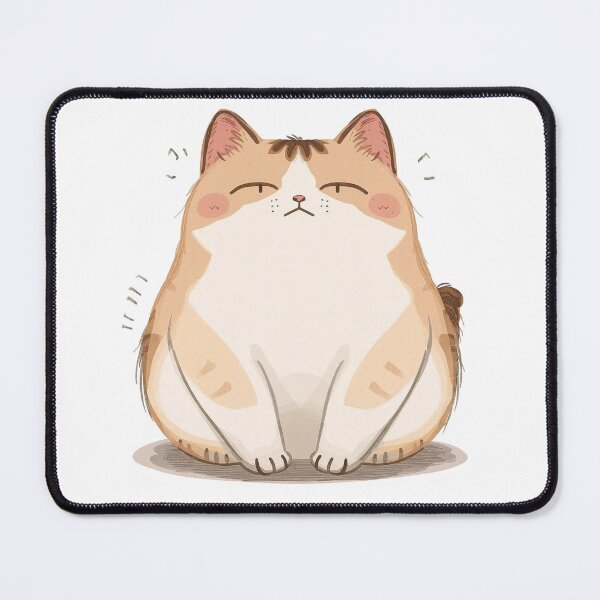 Item preview, Mentally Offline Cat – Cute Chubby Lazy Kawaii Kitty designed and sold by MarekoraStudio.