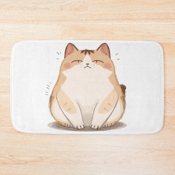Item preview, Mentally Offline Cat – Cute Chubby Lazy Kawaii Kitty designed and sold by MarekoraStudio.