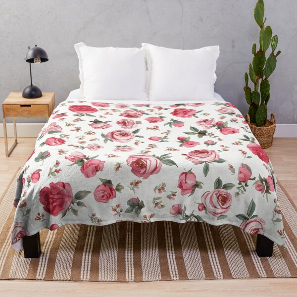 Item preview, Romantic pink rose pattern designed and sold by uunaa.