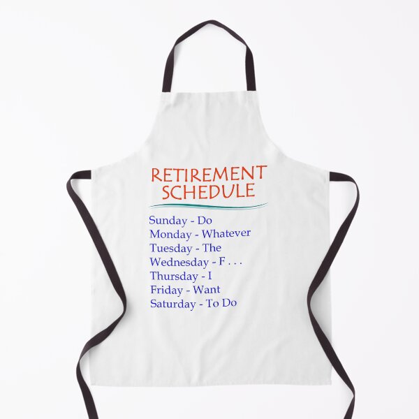 Item preview, Retirement Schedule Funny Gift Ideas for Retired or Retiring Women & Men at Retirement Party at the Office designed and sold by merkraht.