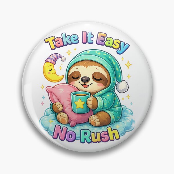 Item preview, Take It Easy Sloth Shirt – Cute Kawaii Lazy Animal No Rush Cozy Design designed and sold by Clothes With Smiling Animals Walt Gral.