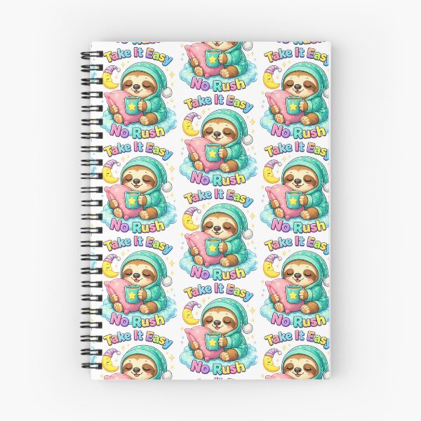 Item preview, Take It Easy Sloth Shirt – Cute Kawaii Lazy Animal No Rush Cozy Design designed and sold by Clothes With Smiling Animals Walt Gral.