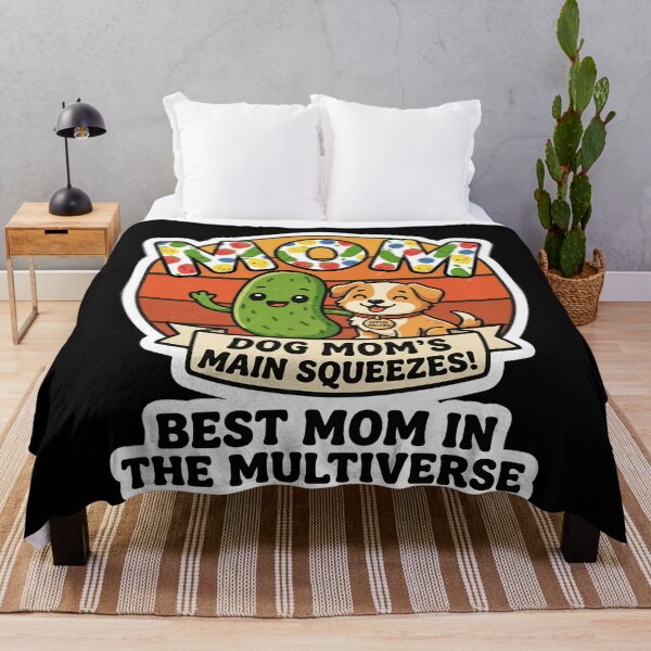 Item preview, Best Mom In The Multiverse Funny Pickle & Dog Mom Shirt – Cute Dog Mom Mother’s Day Gift – Retro Pet Mom Design for T-Shirt Mug Sticker designed and sold by Basma Designs | Funny Shirts, Stickers & Mugs.