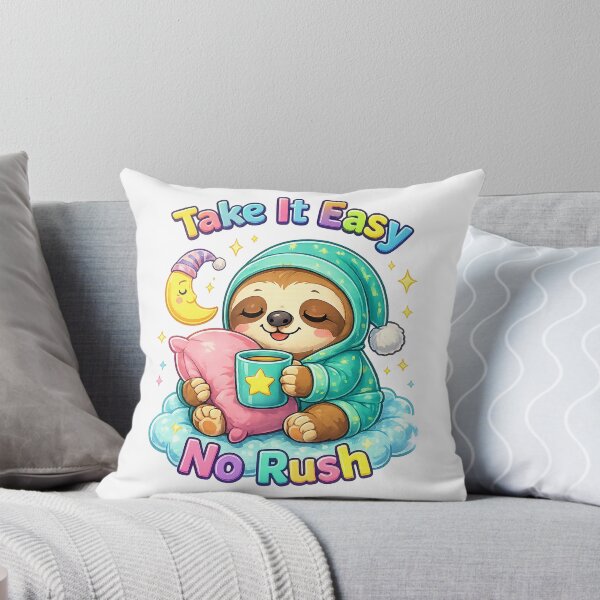 Item preview, Take It Easy Sloth Shirt – Cute Kawaii Lazy Animal No Rush Cozy Design designed and sold by Clothes With Smiling Animals Walt Gral.