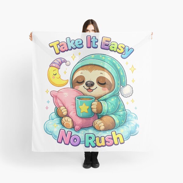 Item preview, Take It Easy Sloth Shirt – Cute Kawaii Lazy Animal No Rush Cozy Design designed and sold by Clothes With Smiling Animals Walt Gral.