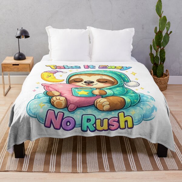 Item preview, Take It Easy Sloth Shirt – Cute Kawaii Lazy Animal No Rush Cozy Design designed and sold by Clothes With Smiling Animals Walt Gral.