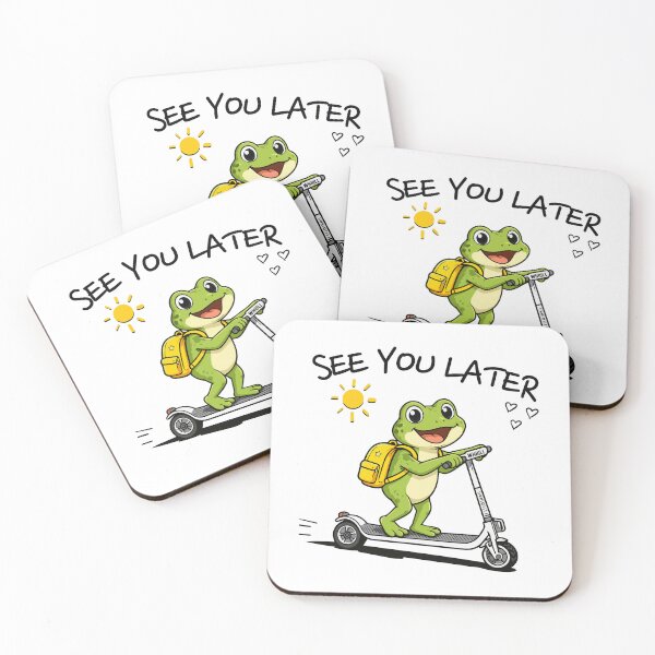 Item preview, Last Day of School  frog “See You Later” Funny Kids Cartoon Design designed and sold by ArtByKatti.
