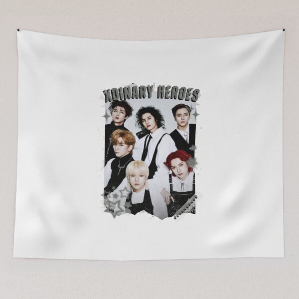 Item preview, Xdinary Heroes Kpop Boy Band Monochrome Korean Collage Art Design designed and sold by HELL0WBELLO.
