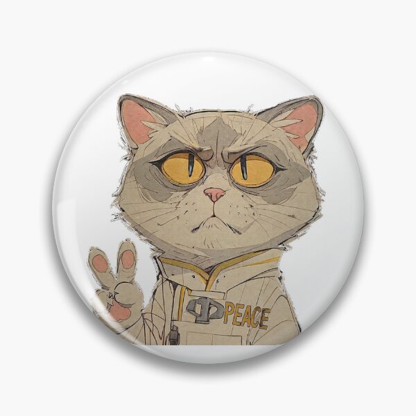 Artikelvorschau, grumpy peace cat entworfen und verkauft von v03aiprints.