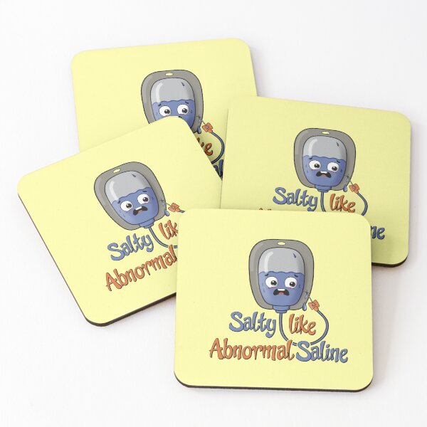 Item preview, Salty Like Abnormal Saline - Funny Medical Pun IV Bag designed and sold by Medico Design .
