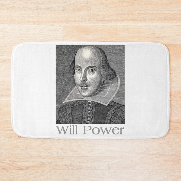 Item preview, Shakespeare Will Power Funny Gift Ideas with Classic William Shakespeare Portrait for Teacher & Bard Lover designed and sold by merkraht.