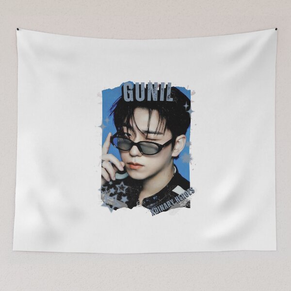 Item preview, Xdinary Heroes Gunil Kpop Boy Band Monochrome Korean Collage Art Design designed and sold by HELL0WBELLO.