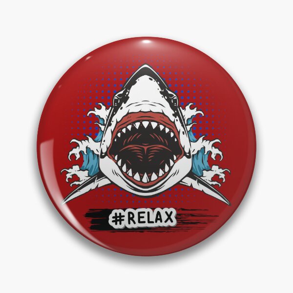 Item preview, Relax Shark Funny Design - Great White Shark Attack Irony Ocean Humor Graphic. designed and sold by LunaPrintCo.